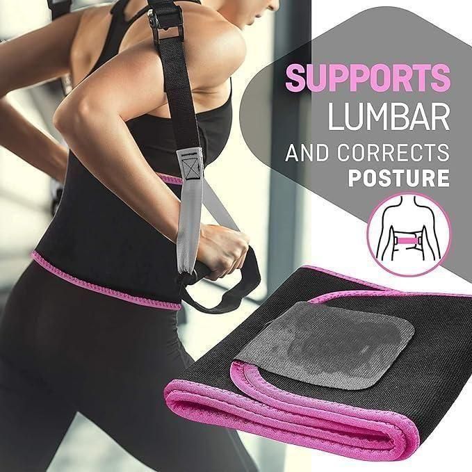Sweat Belt - Hot Body Shaper Belly Fat Burner for Men & Women | Waist Trimmer for Weight Loss