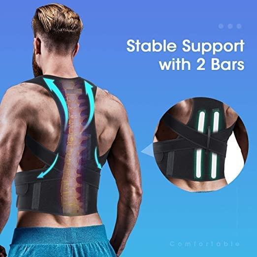 Posture Corrector Shoulder Belt - Back Support Brace for Men & Women | Adjustable Posture Correction